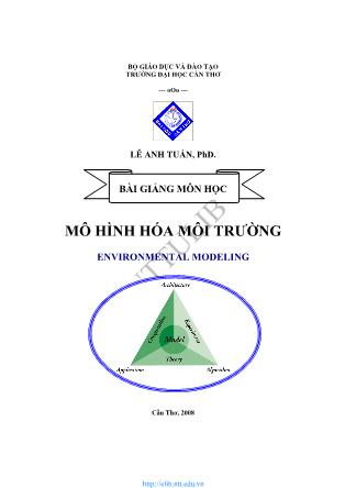 Bài giảng môn học Mô hình hóa môi trường