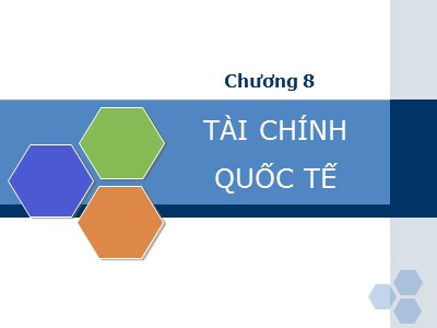 Bài giảng môn học Tài chính quốc tế