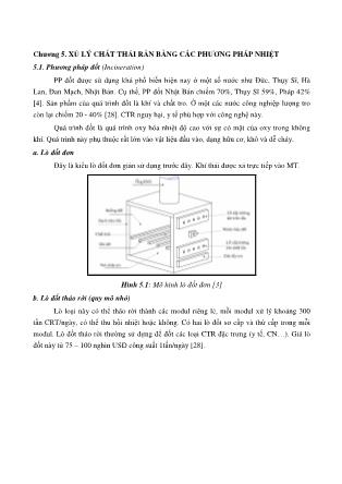 Bài giảng Quản lý và xử lý chất thải rắn - Chương 5 đến Chương 8 - Nguyễn Xuân Cường