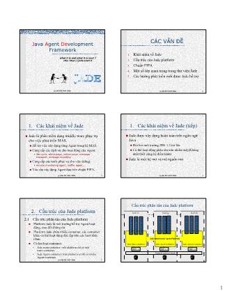 Bài giảng Tác tử - Bài 10: Java Agent Development Framework