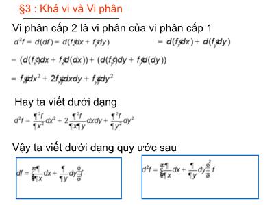 Bài giảng Toán ứng dụng - Chương 1: Đạo hàm và vi phân