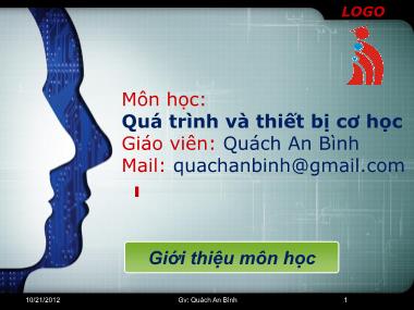 Bài giảng Vật lý đại cương - Chương 1: Những kiến thức cơ bản về thủy lực học - Nguyễn Công Tráng