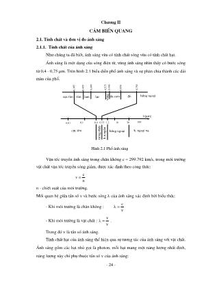 Bài giảng Vật lý đại cương - Chương 2: Cảm biến quang