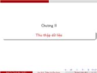 Bài giảng Xác suất thống kê ứng dụng trong kinh tế xã hội - Chương 2: Thu thập dữ liệu - Ngô Thị Thanh Nga