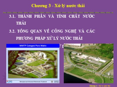 Bài giảng Xử lý nước thải