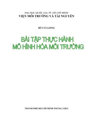 Bài tập Thực hành mô hình hóa môi trường - Bùi Tá Long