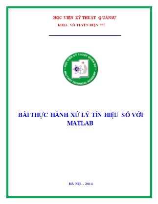 Bài thực hành xử lý tín hiệu số với Matlab