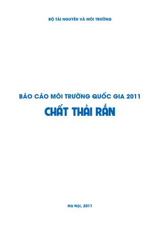 Báo cáo môi trường quốc gia 2011-Chất thải rắn