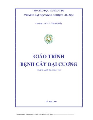 Giáo trình bệnh cây đại cương