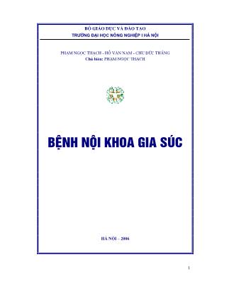 Giáo trình bệnh nội khoa Gia súc