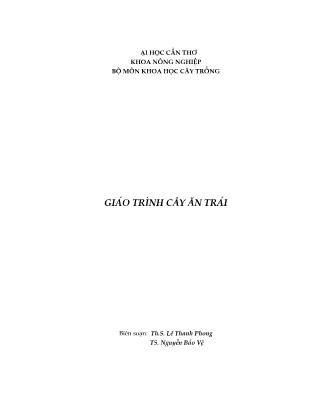 Giáo trình Cây ăn trái - Lê Thanh Phong