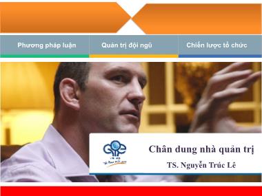 Giáo trình Chân dung nhà quản trị - Nguyễn Trúc Lê