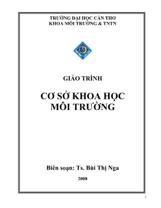 Giáo trình Cơ sở khoa học môi trường - Bùi Thị Nga