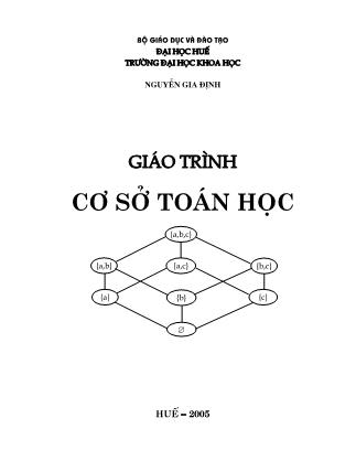 Giáo trình Cơ sở Toán học