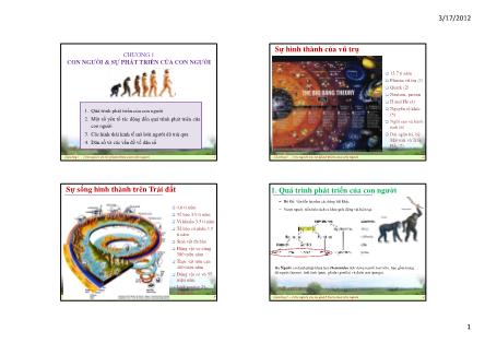Giáo trình Con người môi trường - Chương 1: Con người và sự phát triển của con người