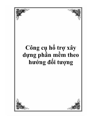 Giáo trình Công cụ hỗ trợ xây dựng phần mềm theo hướng đối tượng