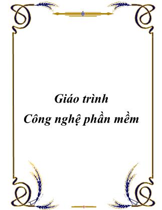 Giáo trình Công nghệ phần mềm (Bản đầy đủ)