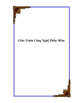 Giáo Trình Công Nghệ Phần Mềm (Bản đẹp)