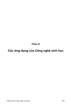 Giáo trình Công nghệ Sinh học - Phần 2: Các ứng dụng của Công nghệ Sinh học