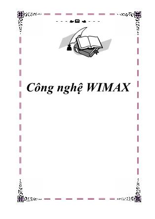 Giáo trình Công nghệ Wimax