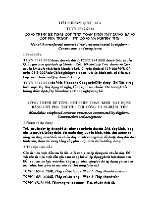 Giáo trình Công trình bê tông cốt thép toàn khối xây dựng bằng cốt pha trượt -Thi công và nghiệm thu
