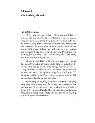 Giáo trình Công trình Xử lý nước thải - Chương 4: Các hệ thống sản xuất - Lê Anh Tuấn