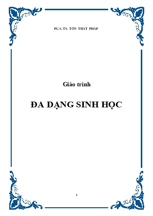 Giáo trình Đa dạng sinh học - Tôn Thất Pháp