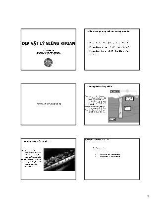 Giáo trình Địa Vật Lý giếng khoan - Phần 1: Các phương pháp đo trường tự nhiên - Lê Hải An