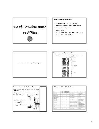 Giáo trình Địa Vật Lý giếng khoan - Phần 4: Các phương pháp khác