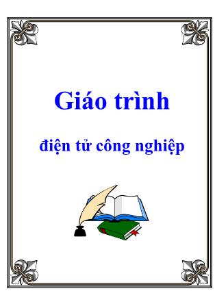 Giáo trình Điện tử công nghiệp (Bản đẹp)