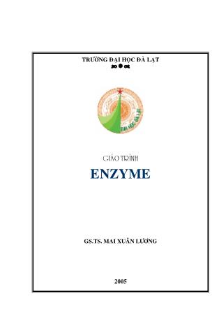 Giáo trình Enzyme - Mai Xuân Lương