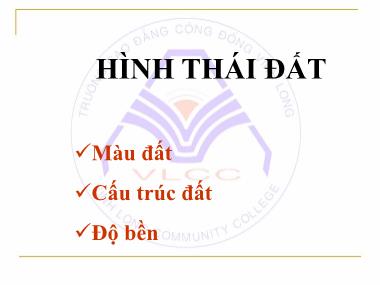 Giáo trình Hình thái đất