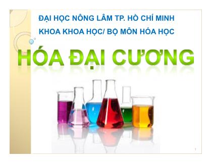 Giáo trình Hóa đại cương - Chương 1: Cấu tạo nguyên tử và bảng phân loại tuần hoàn các nguyên tố hóa học