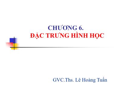 Giáo trình Kết cấu liên hợp Thép-Bê tông - Chương 6: Đặc trưng hình học - Lê Hoàng Tuấn