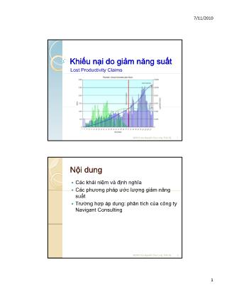 Giáo trình Khiếu nại do giảm năng suất - Chương 13: Các khái niệm và định nghĩa - Nguyễn Duy Long