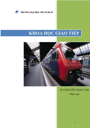 Giáo trình Khoa học giao tiếp - Nguyễn Ngọc Lâm