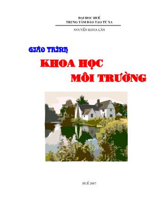 Giáo trình Khoa học Môi trường - Nguyễn Khoa Lân