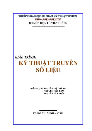 Giáo trình Kĩ thuật truyền số liệu - Nguyễn Việt Hùng