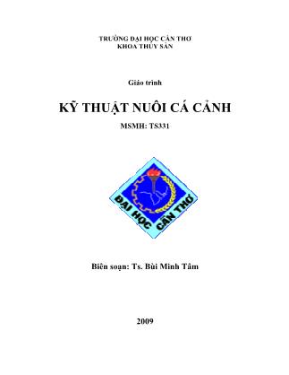 Giáo trình Kỹ thuật nuôi cá cảnh - Bùi Minh Tâm