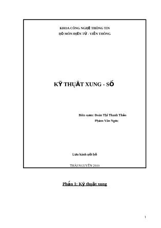 Giáo trình Kỹ thuật xung-Số - Đoàn Thị Thanh Thảo