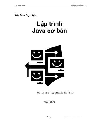 Giáo trình Lập trình Java cơ bản