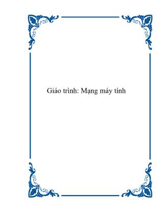 Giáo trình Mạng máy tính (Bản đẹp)