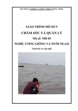 Giáo trình Mô đun chăm sóc và quản lý (Bản đẹp)