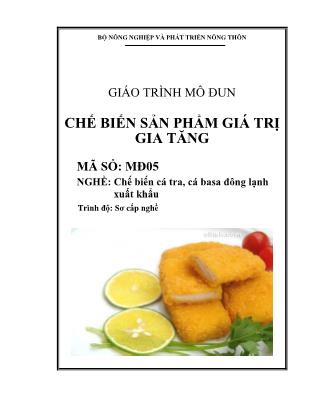 Giáo trình Mô đun chế biến sản phẩm giá trị gia tăng