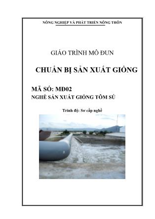 Giáo trình Mô đun chuẩn bị sản xuất giống