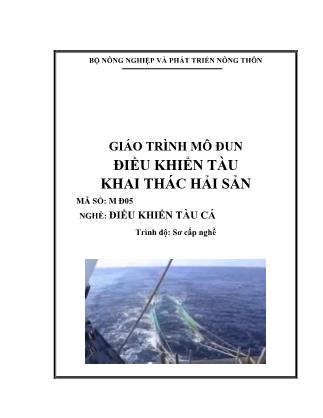 Giáo trình Mô đun điều khiển tàu khai thác hải sản