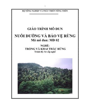 Giáo trình Mô đun nuôi dưỡng và bảo vệ rừng