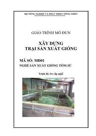 Giáo trình Mô đun xây dựng trại sản xuất giống