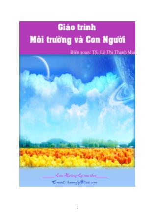 Giáo trình Môi trường và con người - Lê Thị Thanh Mai