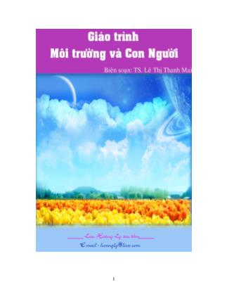 Giáo trình môn học Môi trường và con người - Lê Thị Thanh Mai